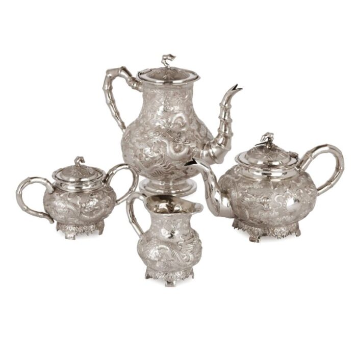 14669 4 piece silver tea service master