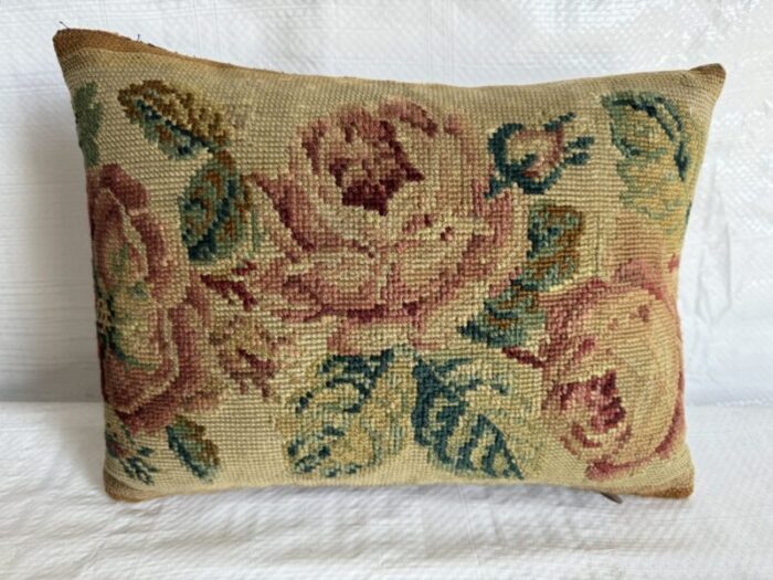 1850 english needlework pillow 6616