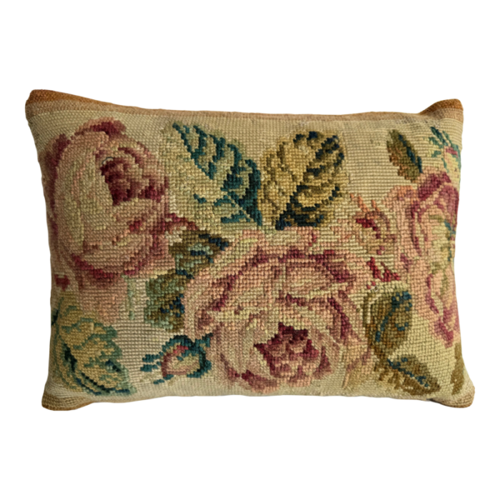 1850 english needlework pillow 8453