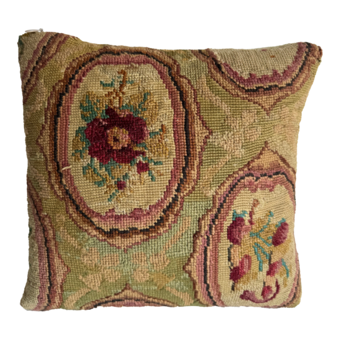 1850 english needlework pillow 9731