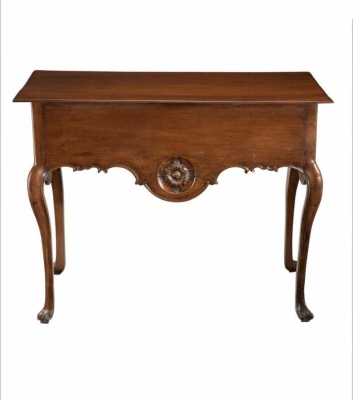 18th century portuguese baroque period carved walnut console table 0910