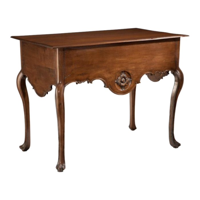 18th century portuguese baroque period carved walnut console table 7396