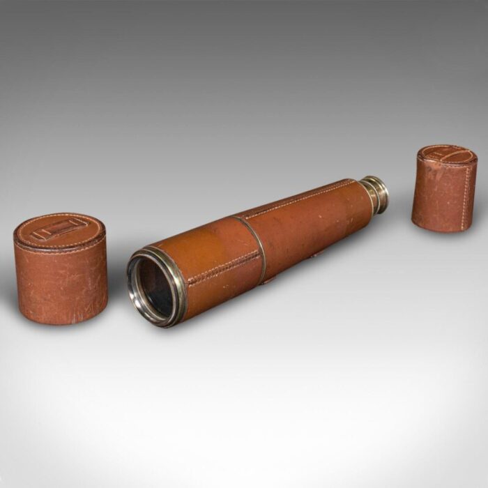 1915s english antique 3 draw telescope 6939