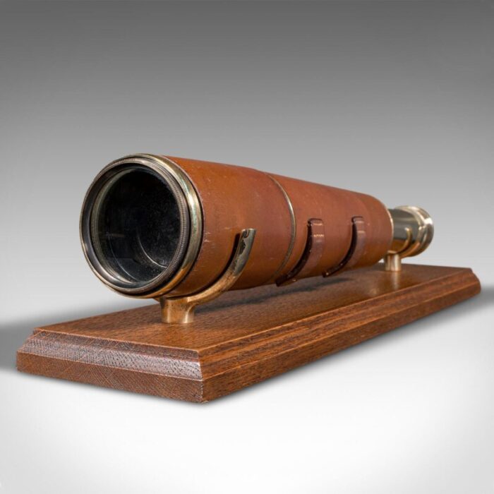 1915s english antique 3 draw telescope 7699