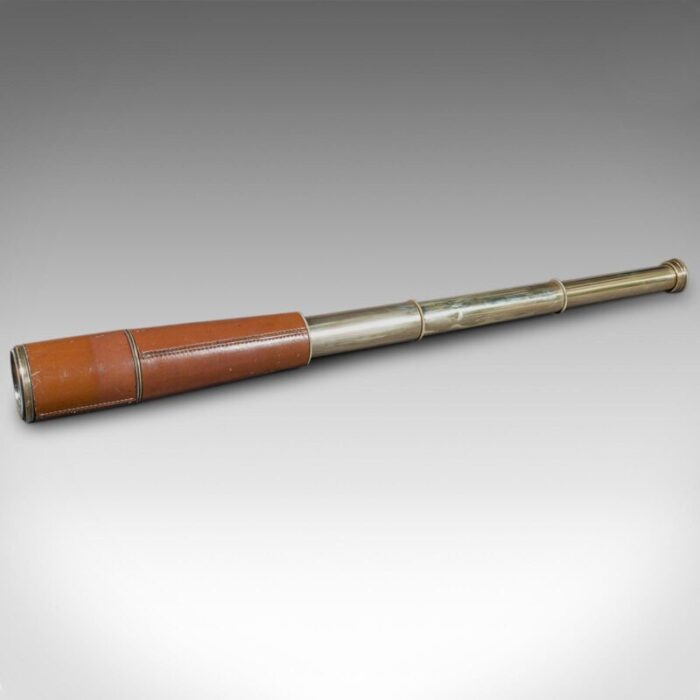 1915s english antique 3 draw telescope 8961