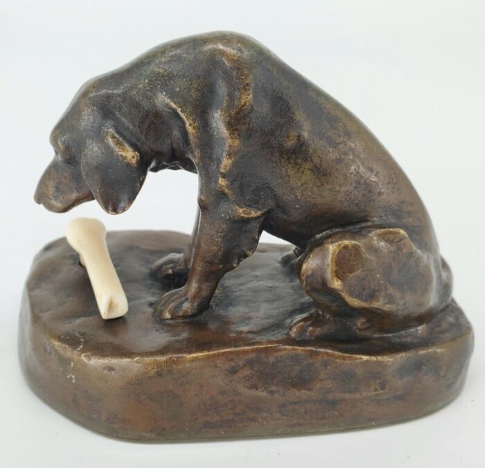 1920s friedrich gornik bronze desk bell dog golden retriever sculpture 2026