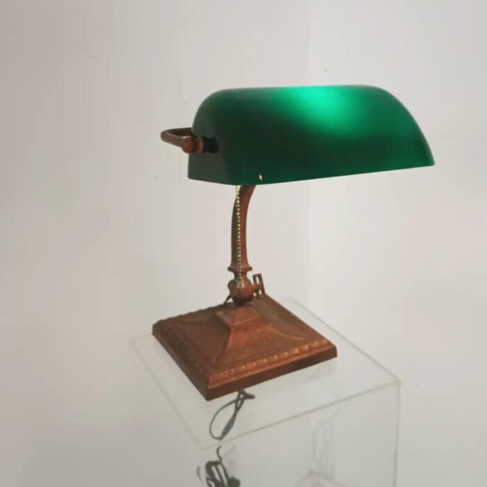 1930s 40s banker desk lamp 3624