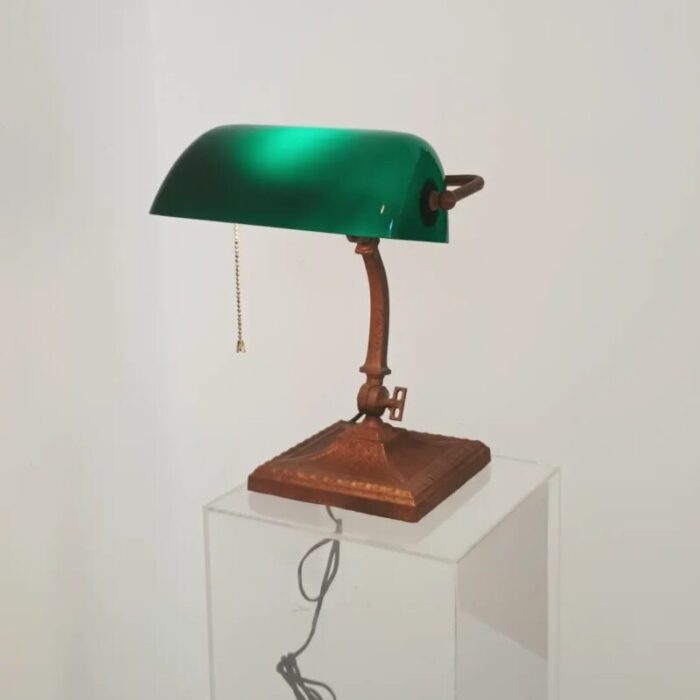 1930s 40s banker desk lamp 3878