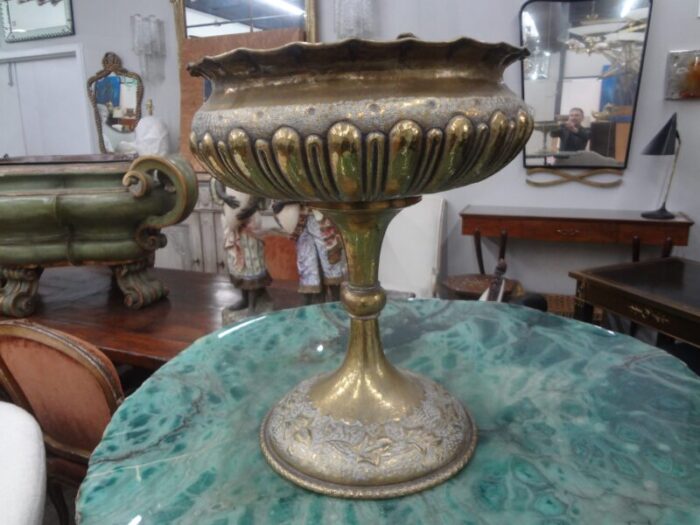 1930s italian hammered brass urn or vessel 1894