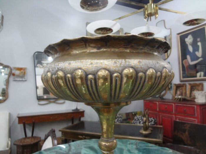 1930s italian hammered brass urn or vessel 2080