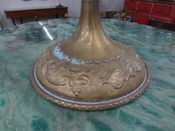 1930s italian hammered brass urn or vessel 5209