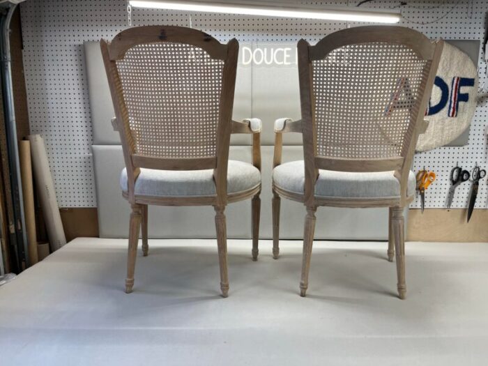 1930s louis xvi style armchairs set of 2 8334