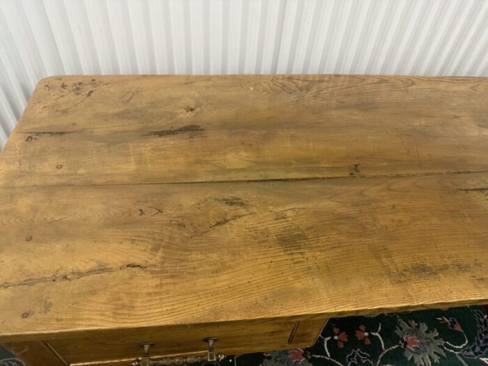 1940s vintage bamboo tiger oak desk 2933