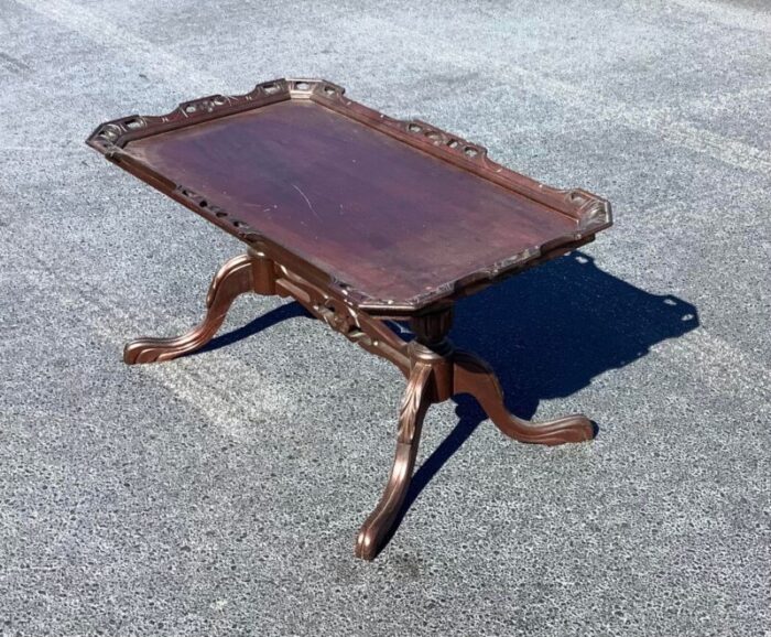 1940s vintage side table or serving tray 3238