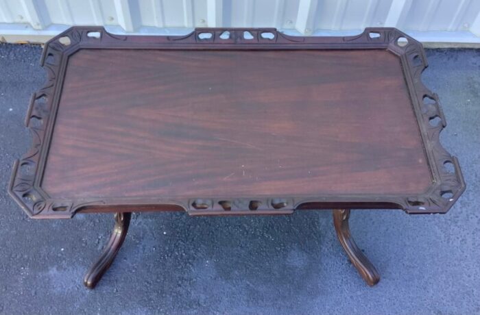 1940s vintage side table or serving tray 6179