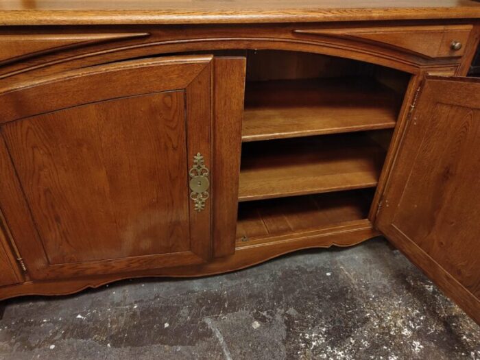 1950s french oak cabinet 5736