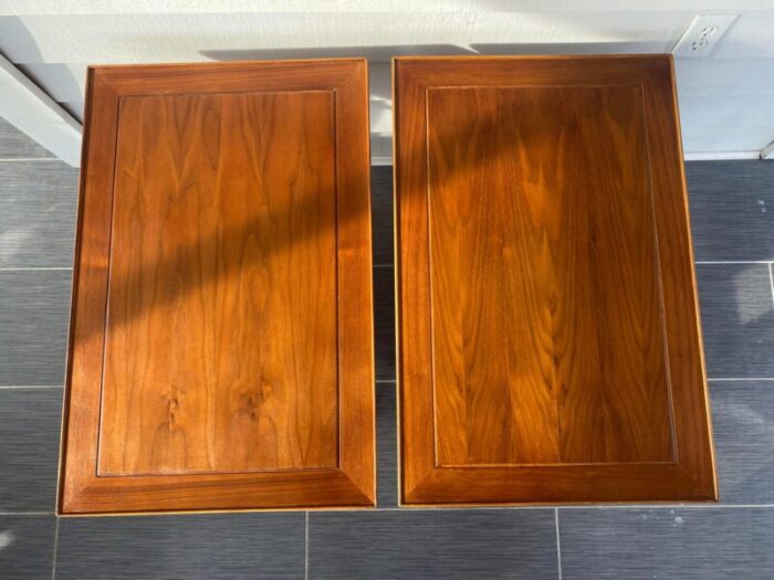 1950s lane copenhagen mid century modern side tables a pair 4792