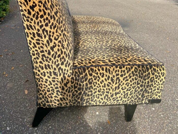 1950s leopard 2 piece sectional sofa 8013