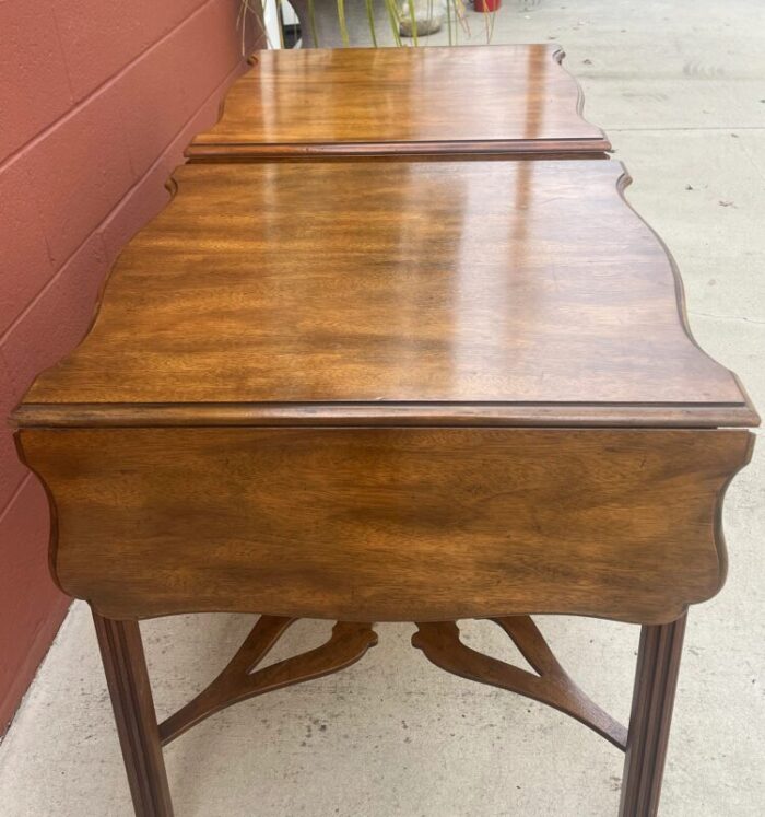 1950s pair of baker drop side mahogany side tables 5331