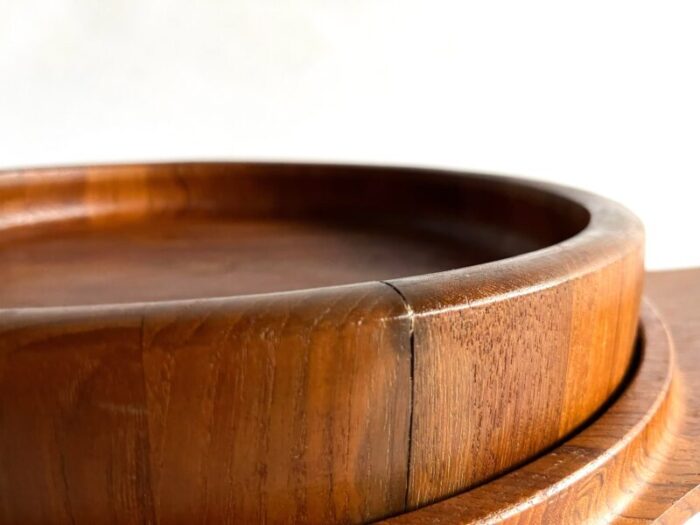 1960s danish modern teak handled serving tray and bowl by jens quistgaard for dansk 3215