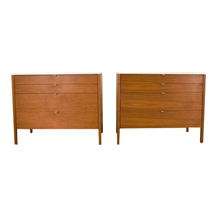 1960s mid century pair of florence knoll chests of drawers 1204