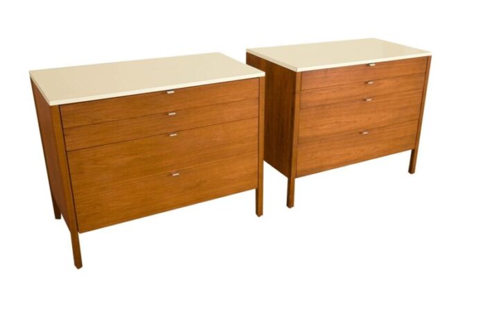 1960s mid century pair of florence knoll chests of drawers 5614