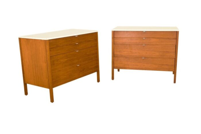 1960s mid century pair of florence knoll chests of drawers 8600