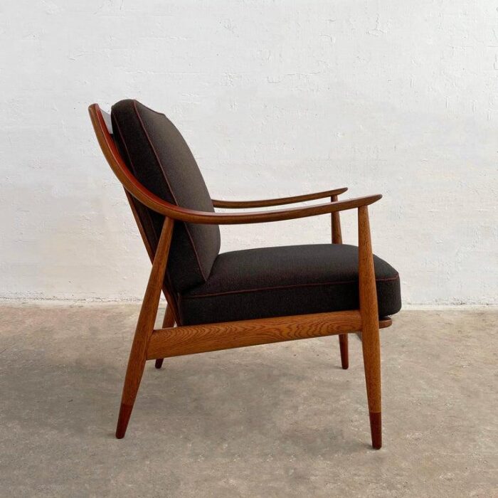 1960s scandinavian modern scoop lounge chair by peter hvidt and orla molgaard nielsen 0709