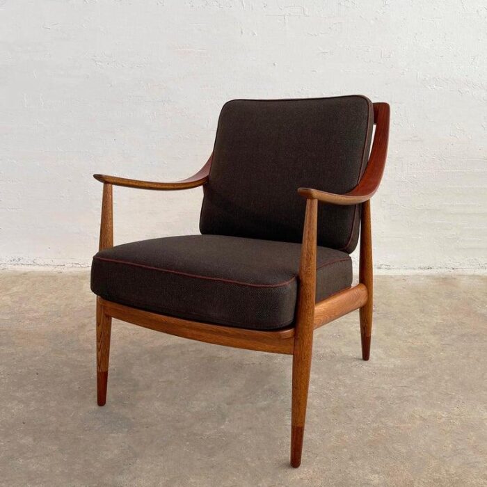 1960s scandinavian modern scoop lounge chair by peter hvidt and orla molgaard nielsen 3062