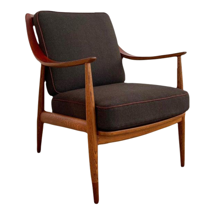 1960s scandinavian modern scoop lounge chair by peter hvidt and orla molgaard nielsen 5261