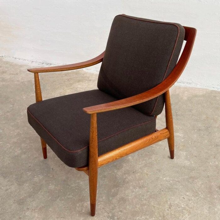 1960s scandinavian modern scoop lounge chair by peter hvidt and orla molgaard nielsen 5487