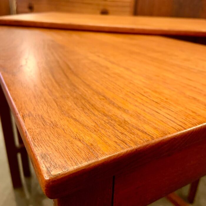 1960s solid teak nesting tables by peter hvidt and orla molgaard nielsen for france and daverkosen set of 2 3993