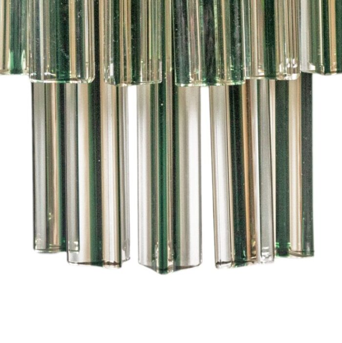 1960s venini green and amber sconces a pair 8180