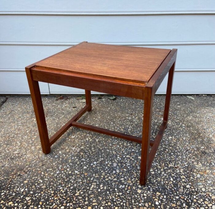 1960s vintage mid century danish convertible table foot stool 5839