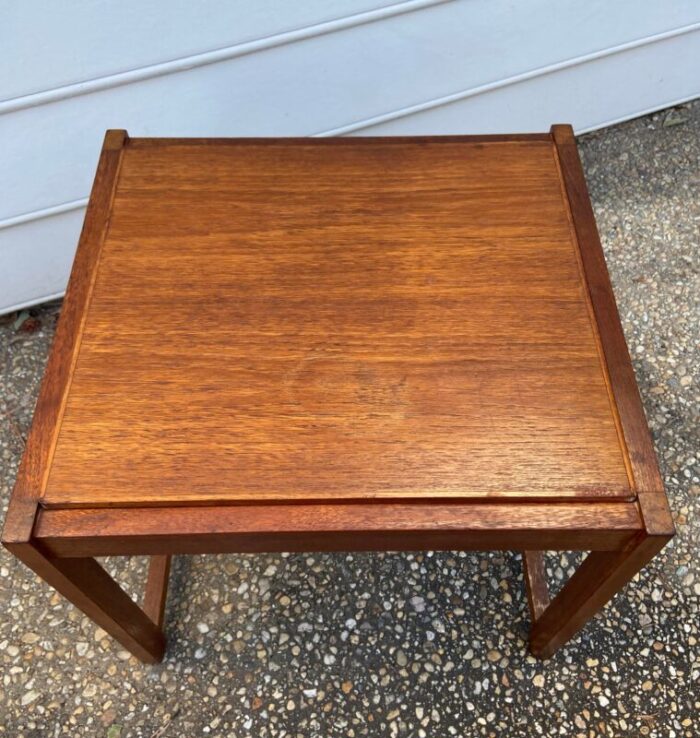 1960s vintage mid century danish convertible table foot stool 5842