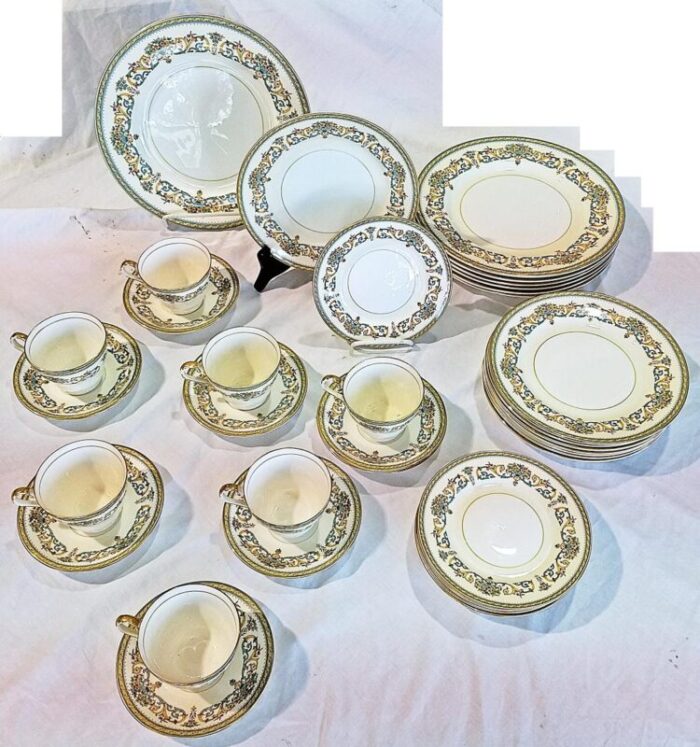 1970s english aynsley dinner service set henley pattern 38 pieces 2012