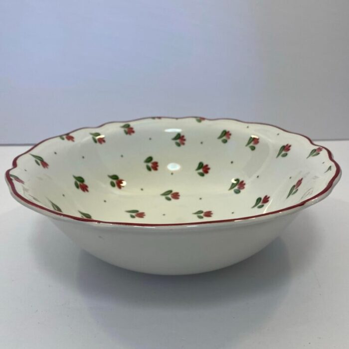 1980s johnson brothers bonjour ironstone round vegetable serving bowl 7826