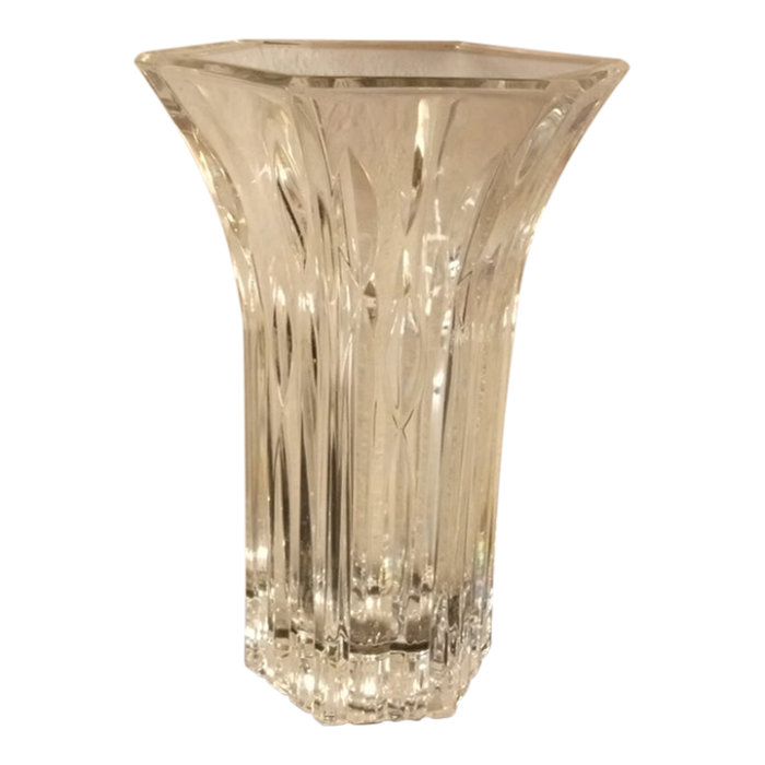 1980s marquis by waterford rainfall flared crystal vase made in germany 9377