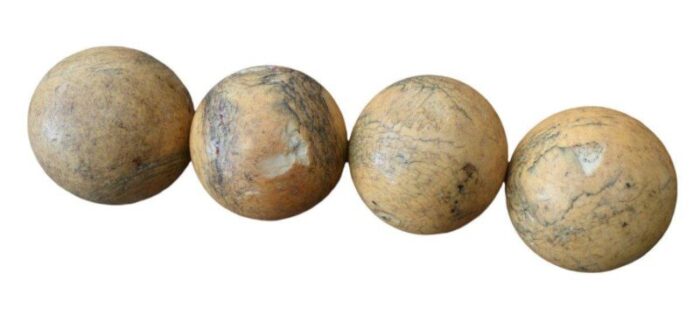 19th century billiard balls set of 4 2