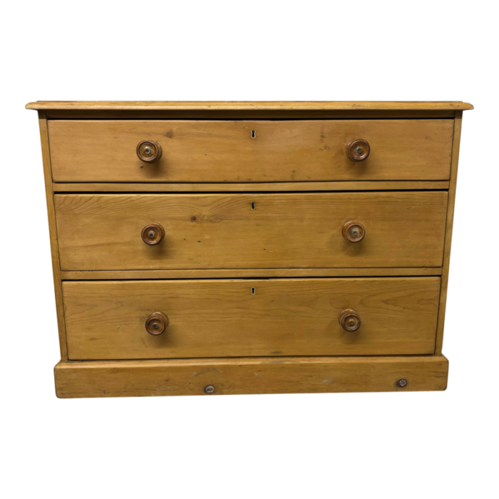 19th century english pine chest of drawers 8661