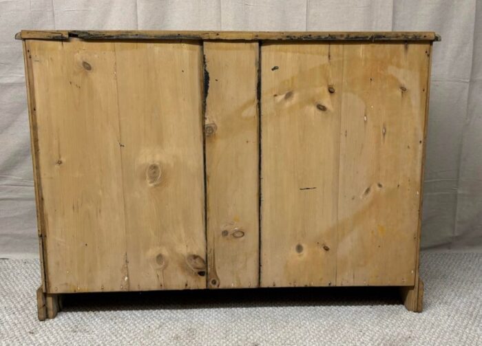 19th century english pine chest of drawers 8787