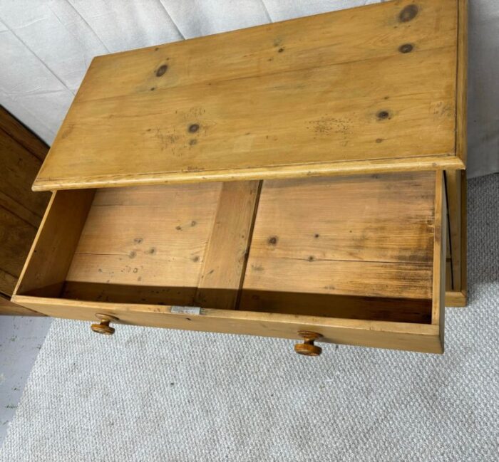 19th century english pine chest of drawers 9462