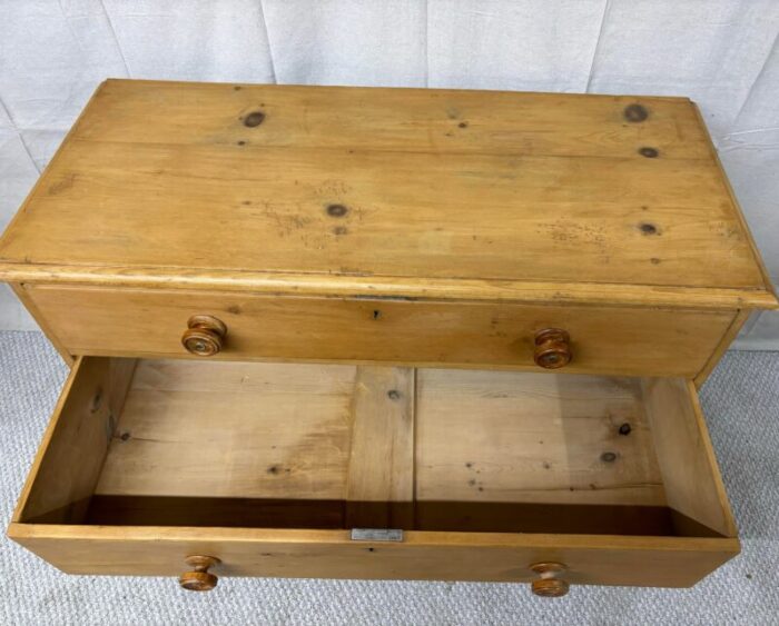 19th century english pine chest of drawers 9840