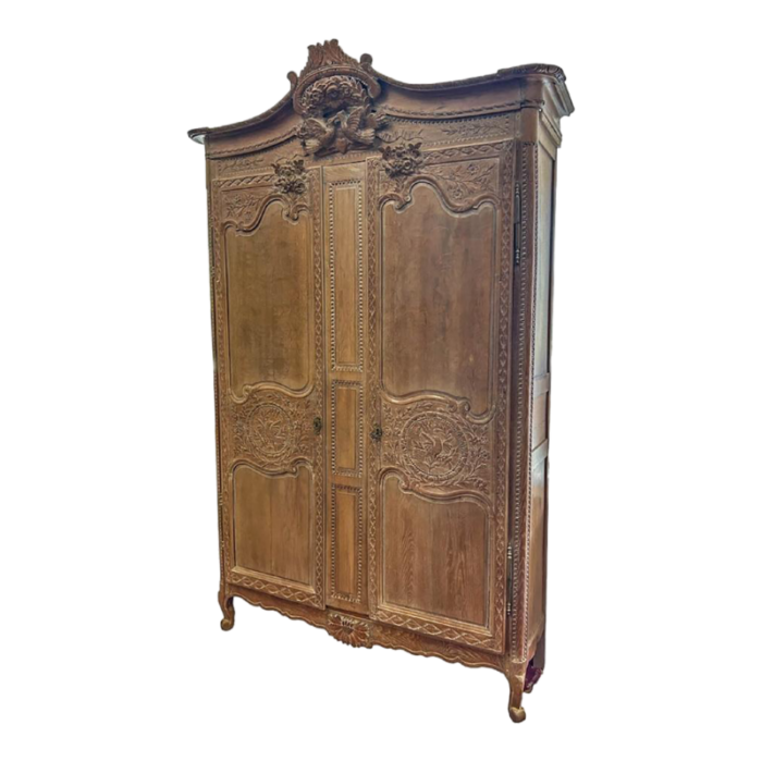 19th century french country armoire in the norman style de bayeux 1068