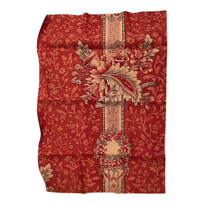 19th century french linen remnant panel 4163