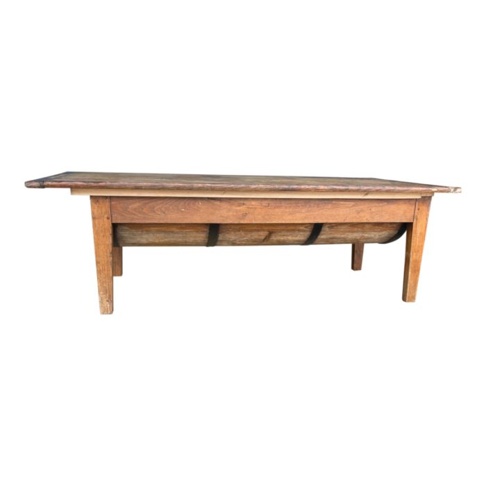 19th century french oak petrin coffee table 9106