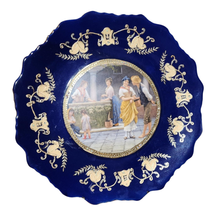 19th century royal limoges cabinet plate 1872