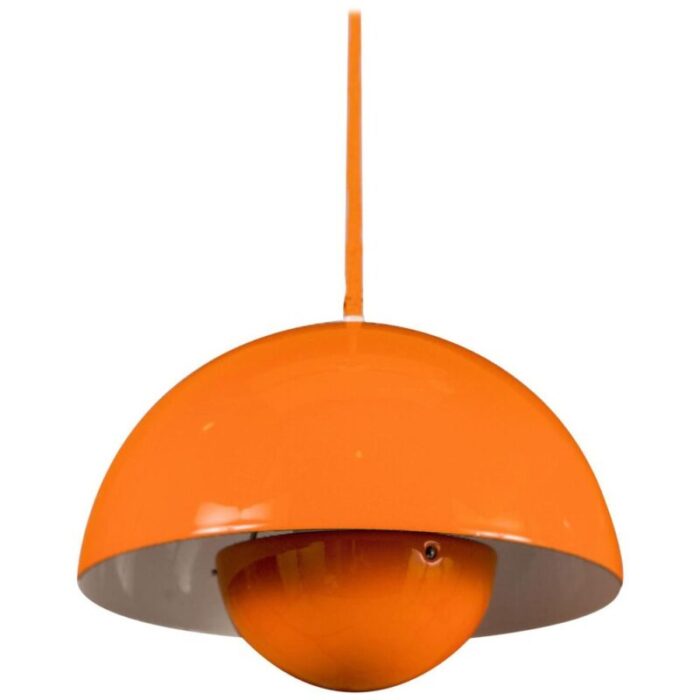 1st edition flowerpot pendant light in original box by verner panton for louis poulsen 1970s 1