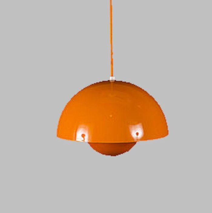 1st edition flowerpot pendant light in original box by verner panton for louis poulsen 1970s 2