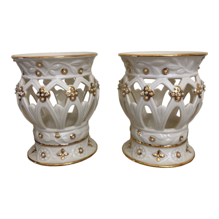 2000s lenox illuminations florentine and pears votives set of 2 7500